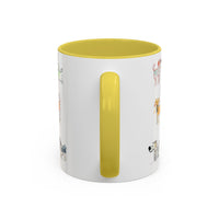 Colorful Doodle Dog-Themed Mugs, Cute Animal Mug, Pet Lover Gift, Coffee Cup, Dog Parent Present