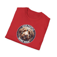 Less People More Dogs, T-Shirt, Funny Dog Lover Tee, Pet Owner Gift, Unisex Animal Shirt, Casual Wear, Doggie Apparel