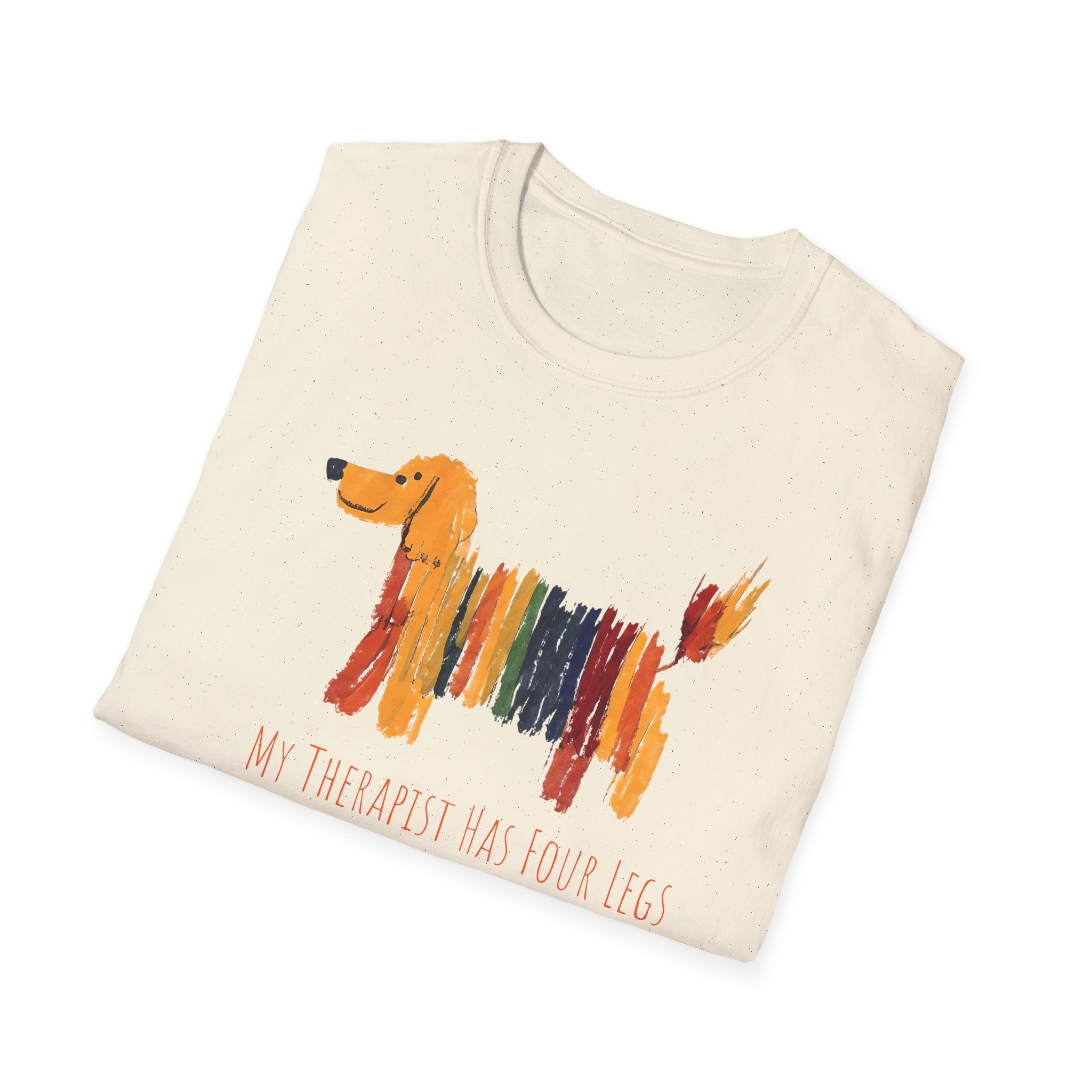 My Therapist Has Four Legs, Dog Therapy Unisex T-Shirt, Gift for Dog Lovers, Pet Therapy Tee, Animal Lover Apparel, Cute Dog Shirt