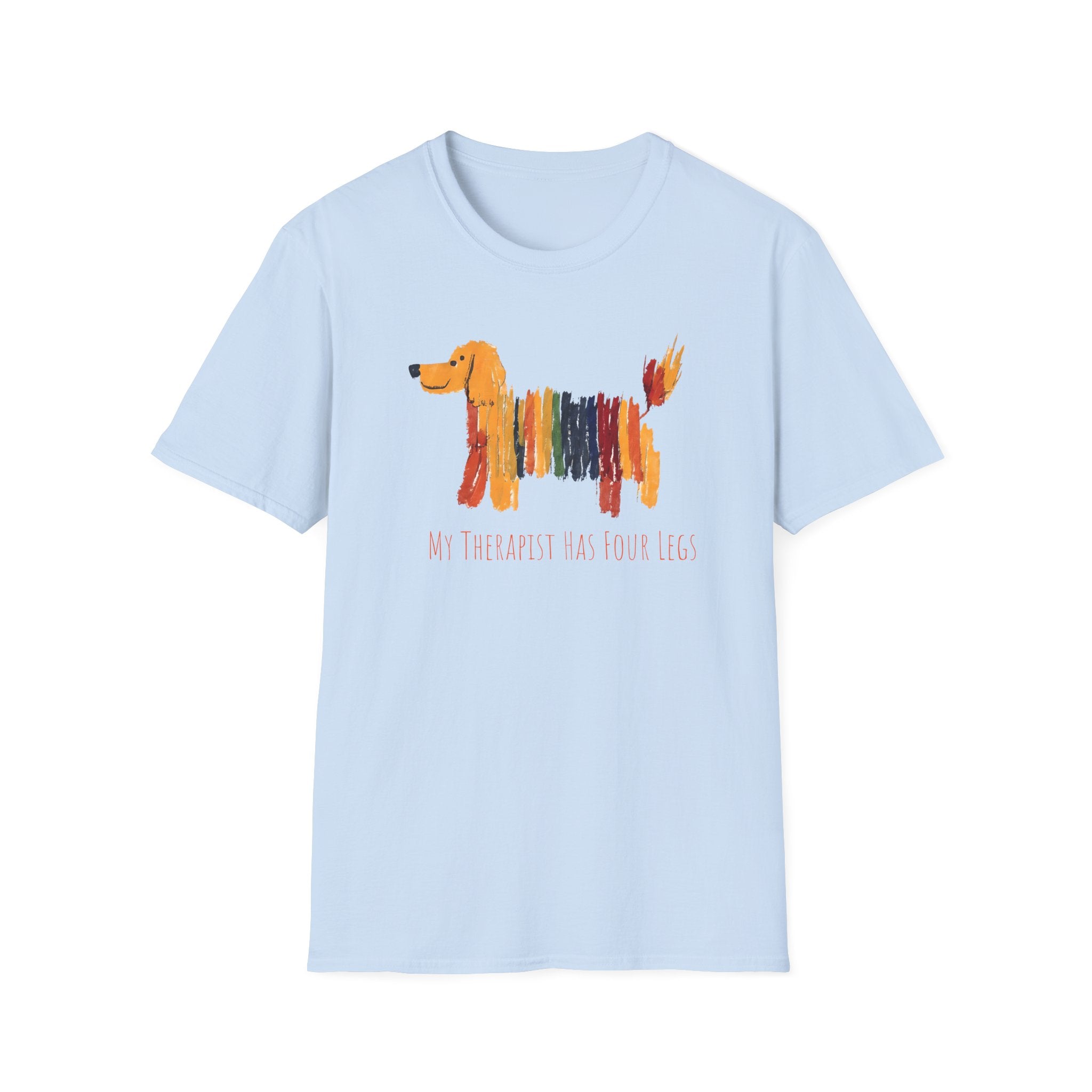 My Therapist Has Four Legs, Dog Therapy Unisex T-Shirt, Gift for Dog Lovers, Pet Therapy Tee, Animal Lover Apparel, Cute Dog Shirt
