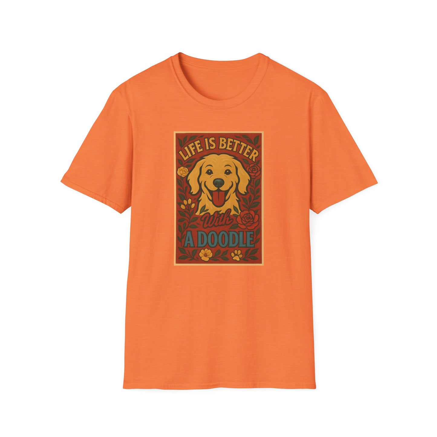 Doodle Pet T-Shirt - Life is Better with a Doodle Design, Cute Pet Shirts and Apparel, Gifts for Mom