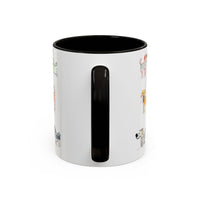 Colorful Doodle Dog-Themed Mugs, Cute Animal Mug, Pet Lover Gift, Coffee Cup, Dog Parent Present