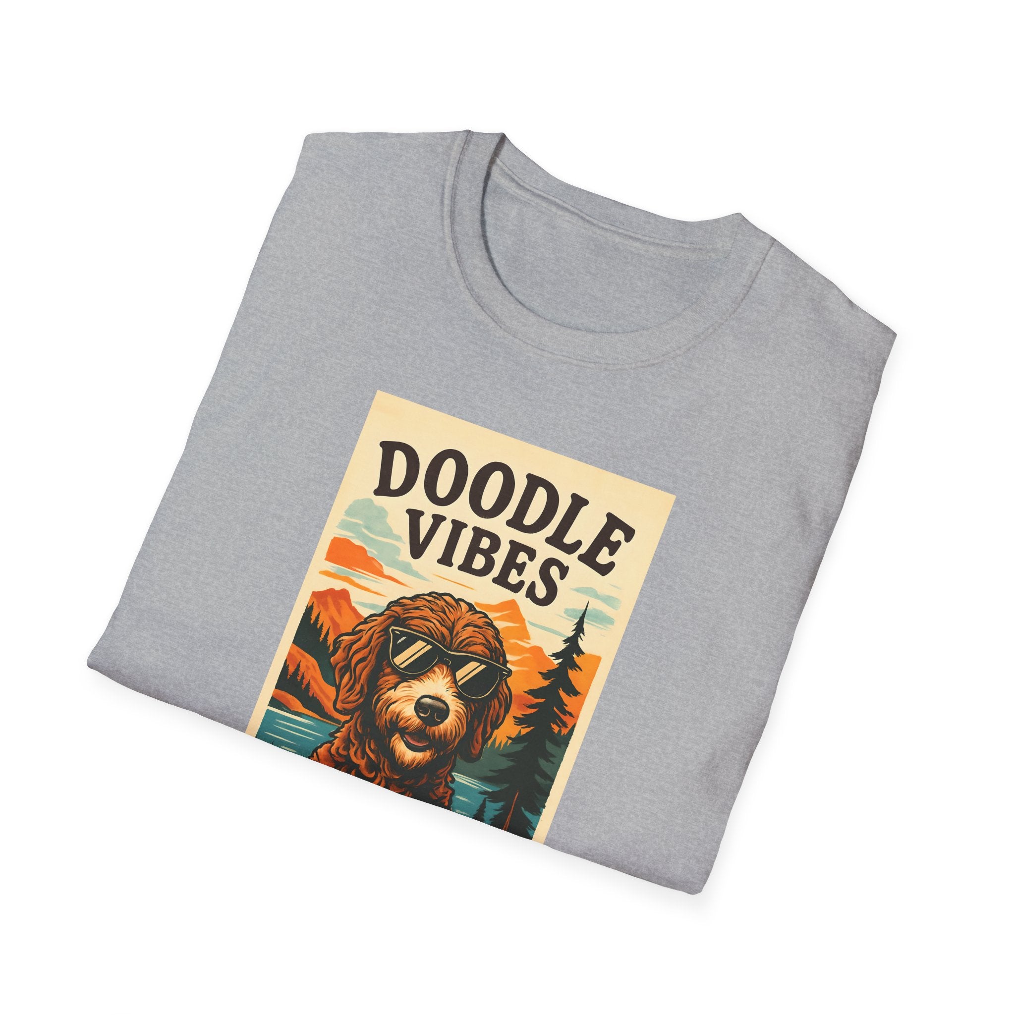 Doodle Vibes. Unisex T-Shirt, Funny Dog Tee, Gift for Pet Lovers, Casual Wear, Dog Enthusiast Shirt, Summer Fashion