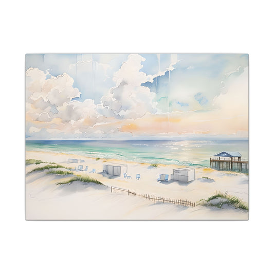 Coastal Sunrise Beach Canvas Original Wall Art — Matte Stretched Seascape