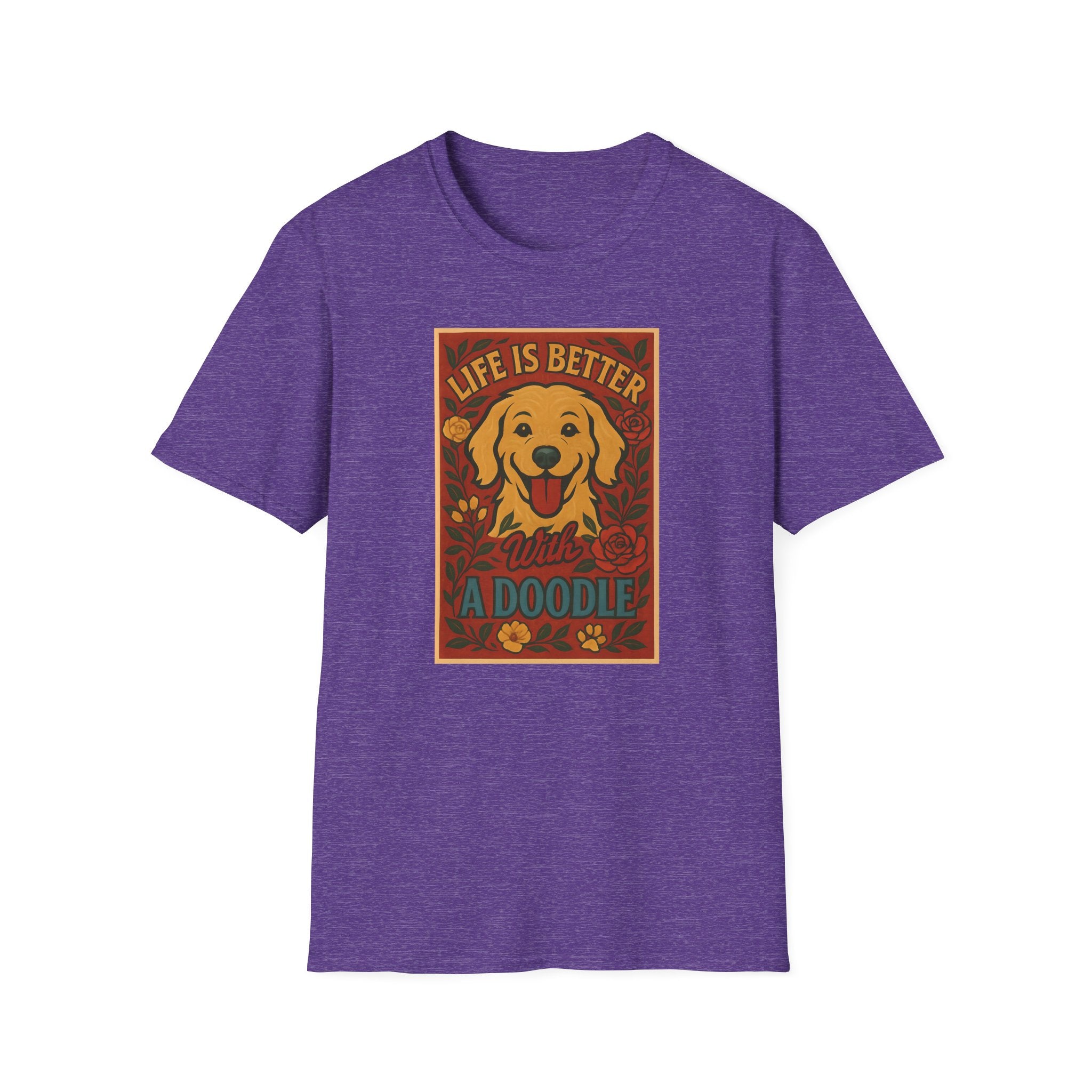 Doodle Pet T-Shirt - Life is Better with a Doodle Design, Cute Pet Shirts and Apparel, Gifts for Mom
