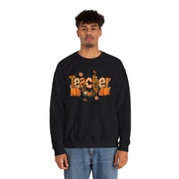 Festive Teacher Sweatshirt, Cozy Fall Apparel, Thanksgiving Gift, Pumpkin Sweater, Autumn Fashion, Teacher Appreciation