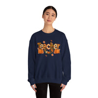 Festive Teacher Sweatshirt, Cozy Fall Apparel, Thanksgiving Gift, Pumpkin Sweater, Autumn Fashion, Teacher Appreciation