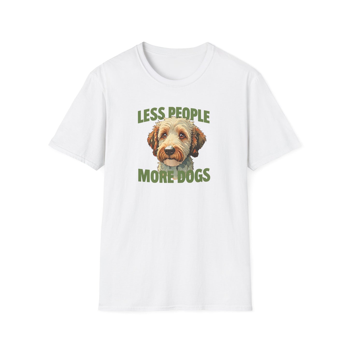 Less People More Dogs, T-Shirt, Funny Dog Lover Tee, Unisex Pet Shirt, Gift for Dog Owners, Animal Lover Apparel