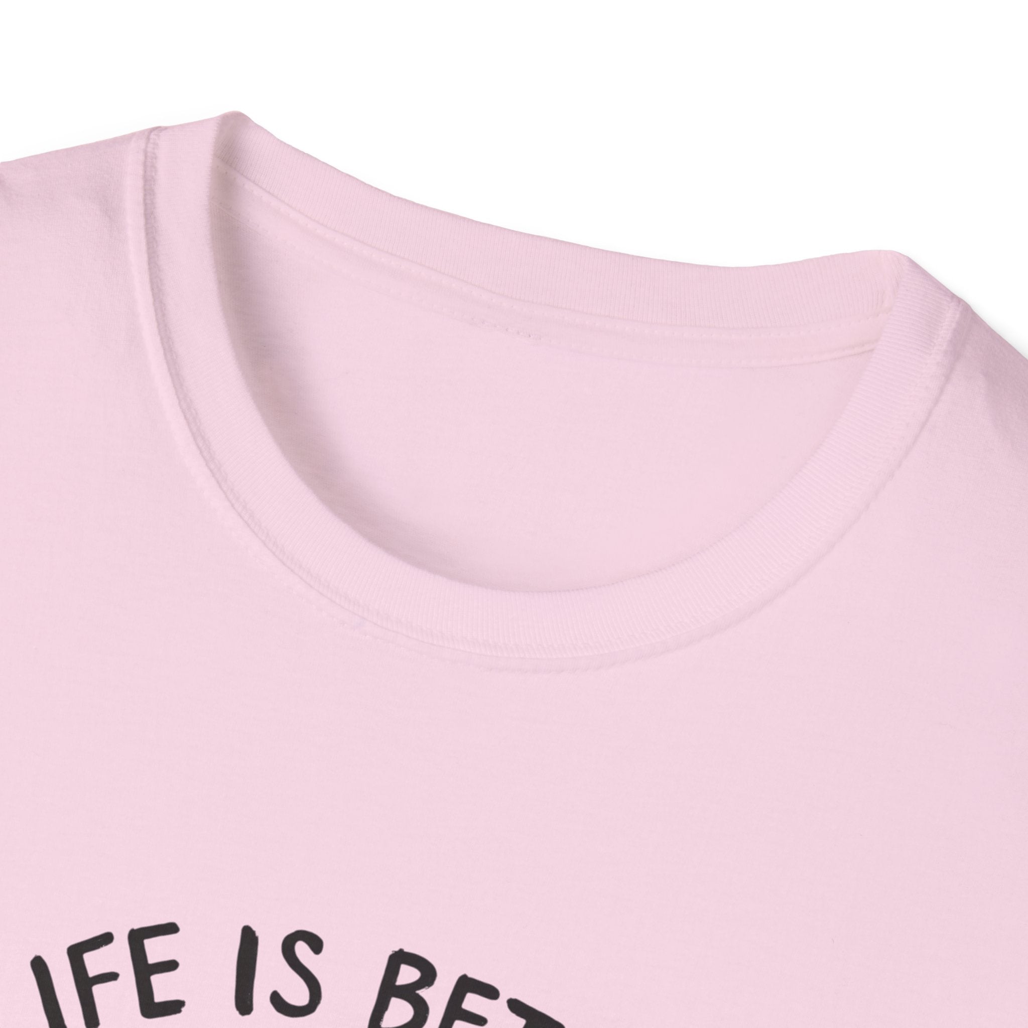 Unisex Softstyle T-Shirt, Life is Better with a Doodle, Funny Dog Shirt, Goldendoodle Tee