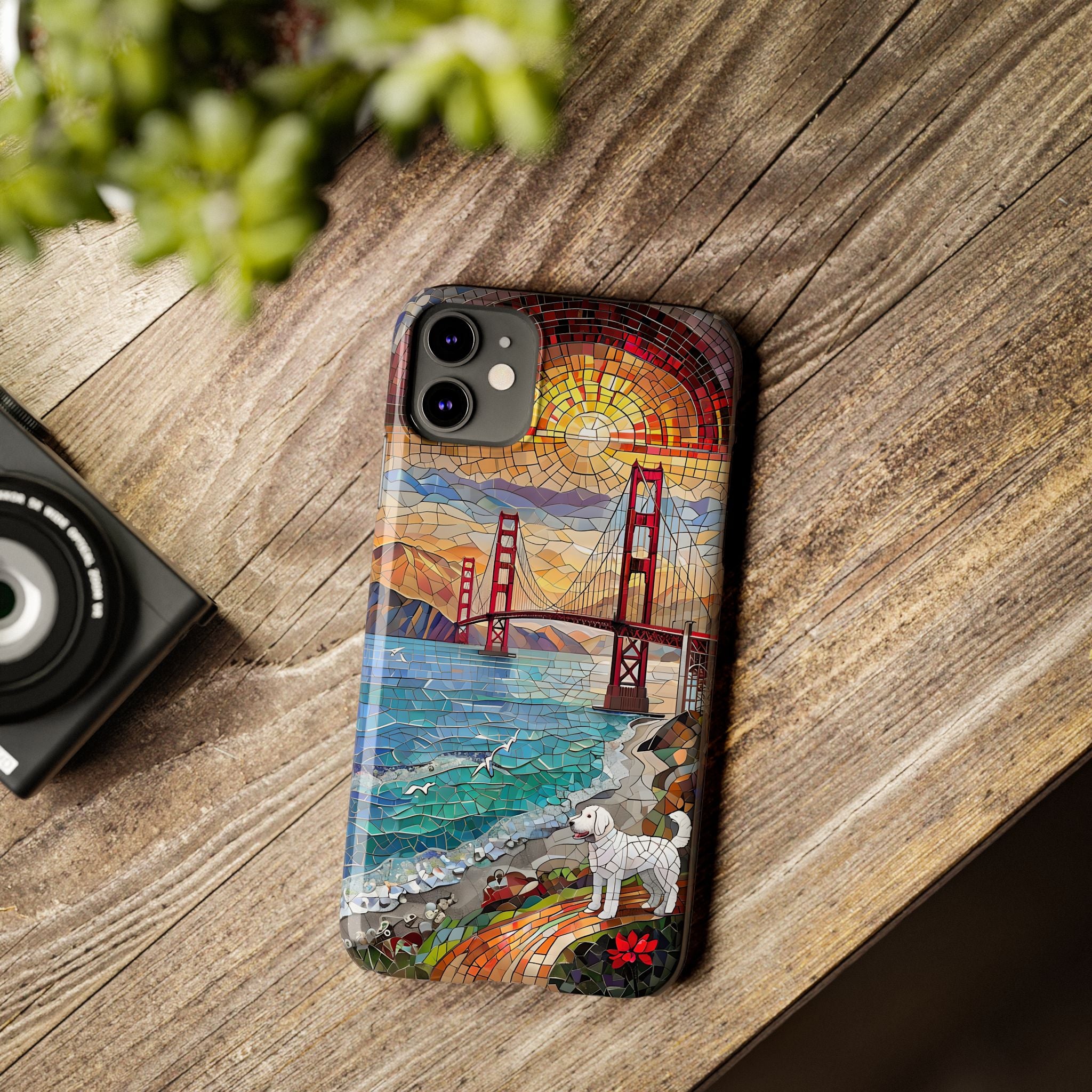 Mountain Landscape Slim Mobile Phone Cases, Phone Accessories, Doodle Dog Cell Phone Case