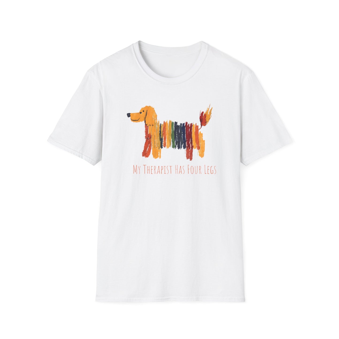 My Therapist Has Four Legs, Dog Therapy Unisex T-Shirt, Gift for Dog Lovers, Pet Therapy Tee, Animal Lover Apparel, Cute Dog Shirt