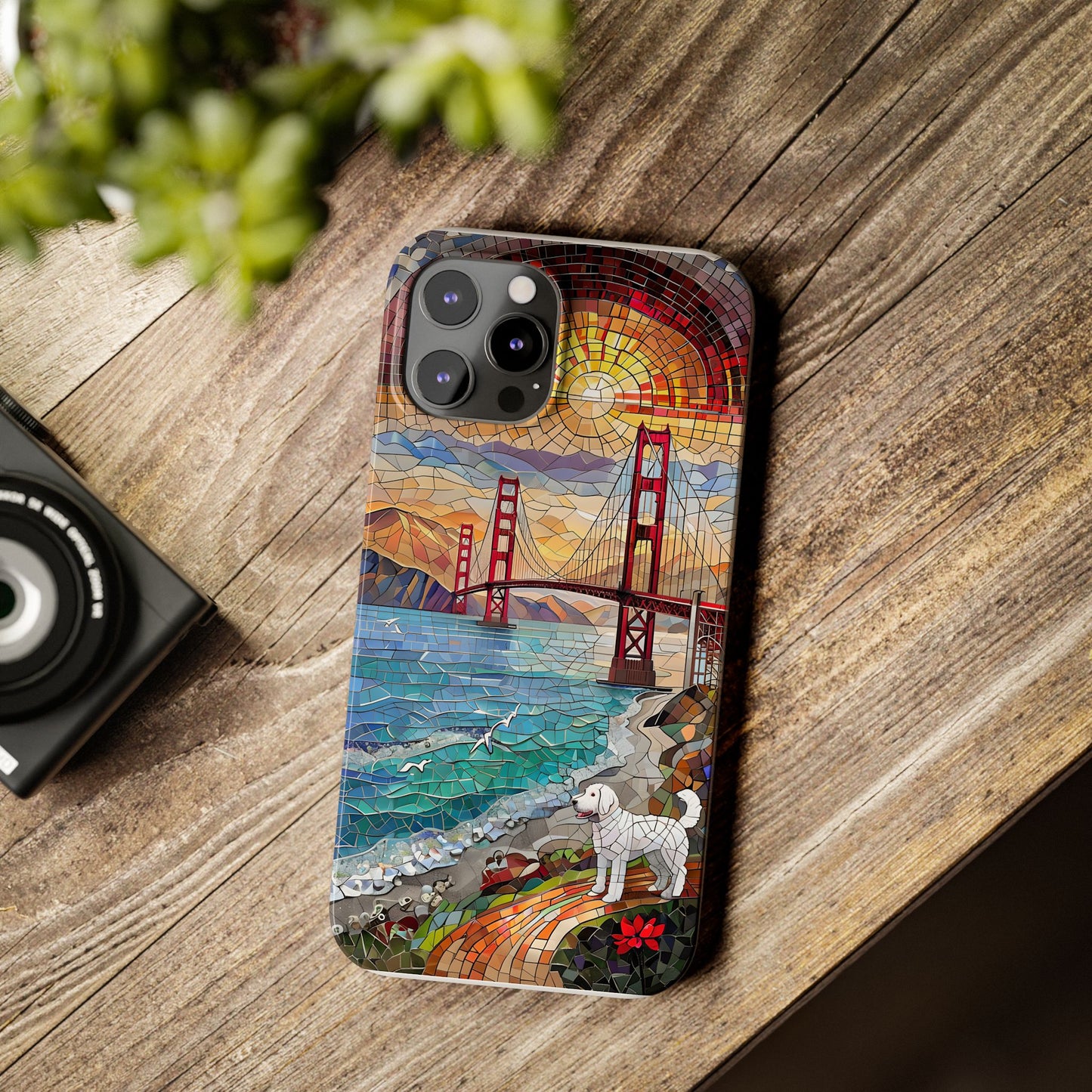 Mountain Landscape Slim Mobile Phone Cases, Phone Accessories, Doodle Dog Cell Phone Case
