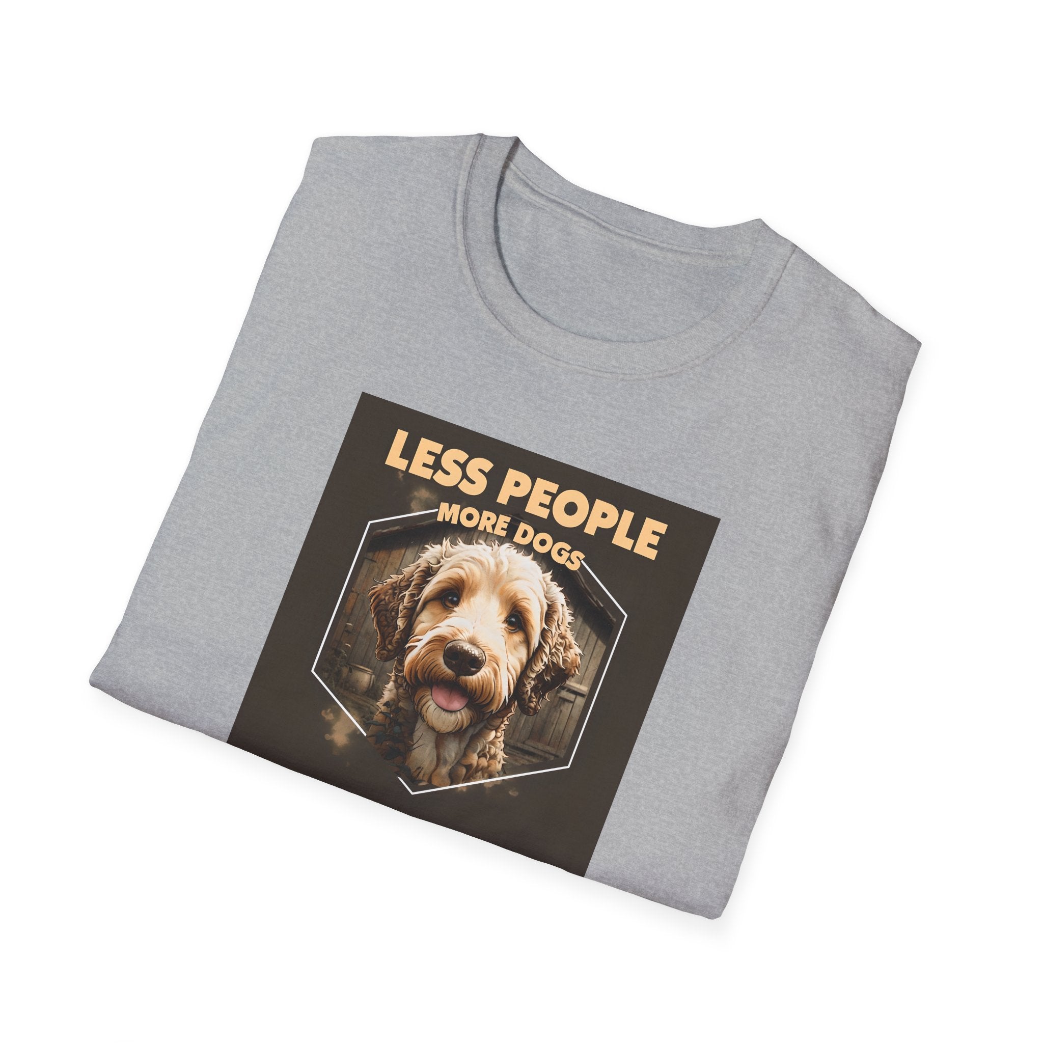 Unisex Dog Lover T-Shirt, Less People More Dogs, Pet Owner Gift, Casual Wear, Birthday Gift, Animal Lover Tee
