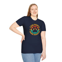 Less People More Doodles. Unisex T-Shirt, Casual Gift, Pet Lover Apparel, Art Lover T-Shirt, Fun Everyday Wear, Quirky Tee