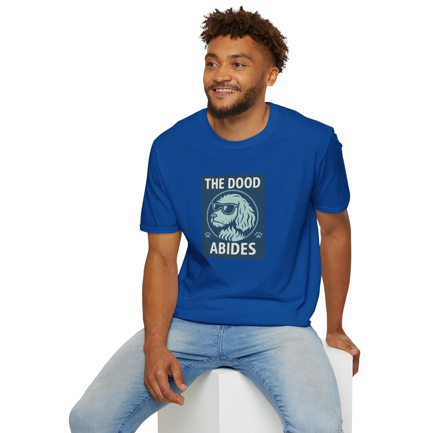 The Dood Abides Unisex Tee, Funny Pet Lover Shirt, Gift for Dog Dads