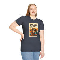 Doodle Vibes. Unisex T-Shirt, Funny Dog Tee, Gift for Pet Lovers, Casual Wear, Dog Enthusiast Shirt, Summer Fashion