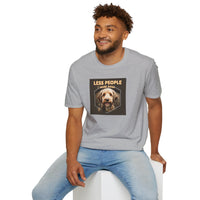 Unisex Dog Lover T-Shirt, Less People More Dogs, Pet Owner Gift, Casual Wear, Birthday Gift, Animal Lover Tee