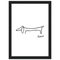 Pablo Picasso Dachshund Dog (Lump) Artwork Poster