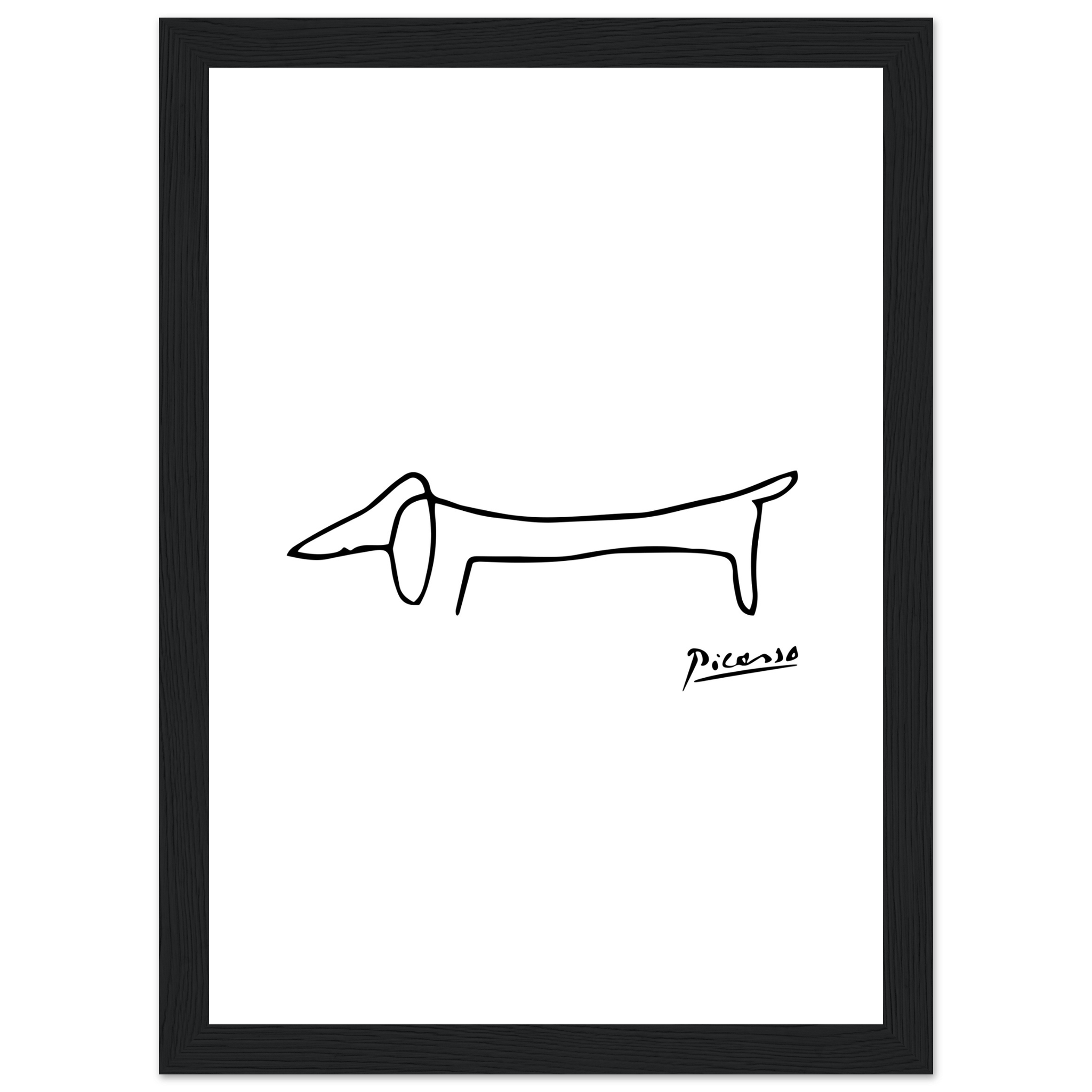 Pablo Picasso Dachshund Dog (Lump) Artwork Poster