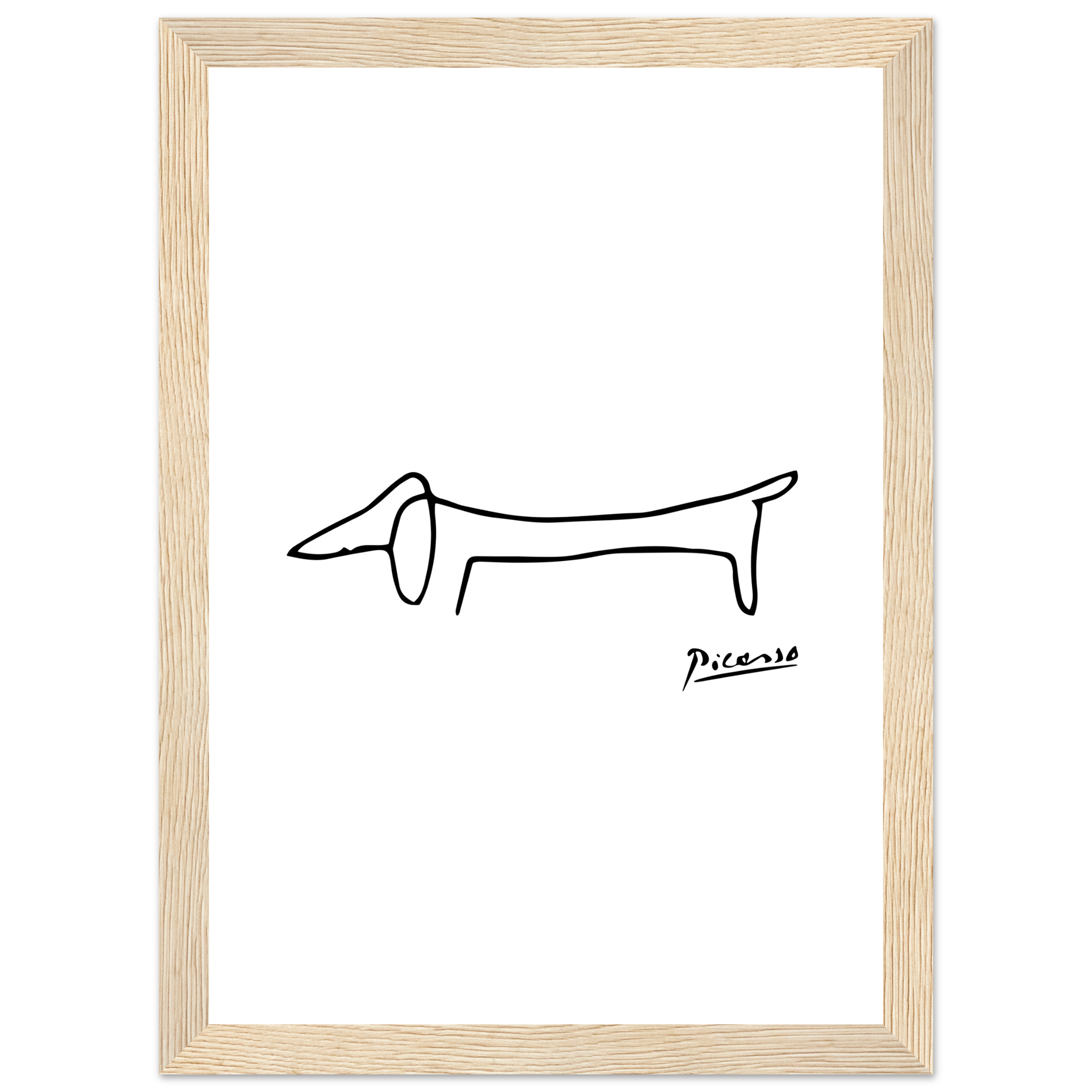 Pablo Picasso Dachshund Dog (Lump) Artwork Poster