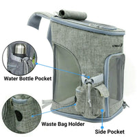 Mr. Peanut's Vancouver Series Backpack Pet Carrier for Smaller Cats and Dogs