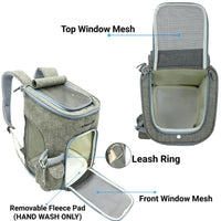 Mr. Peanut's Vancouver Series Backpack Pet Carrier for Smaller Cats and Dogs