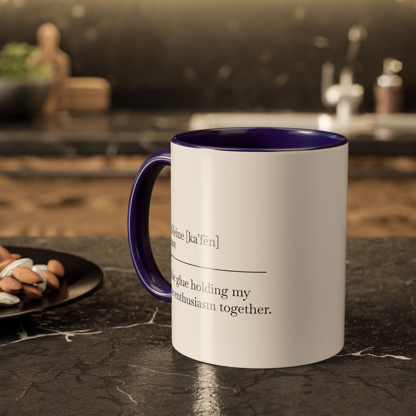 Motivational Coffee Mug - "Caf.feine" - 11oz & 15oz