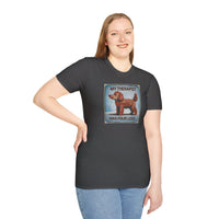 My Therapist Has Four Legs, Funny Dog Lover T-Shirt, Pet Owner Gift, Casual Wear, Dog Mom Shirt, Humorous T-Shirt