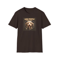 Unisex Dog Lover T-Shirt, Less People More Dogs, Pet Owner Gift, Casual Wear, Birthday Gift, Animal Lover Tee