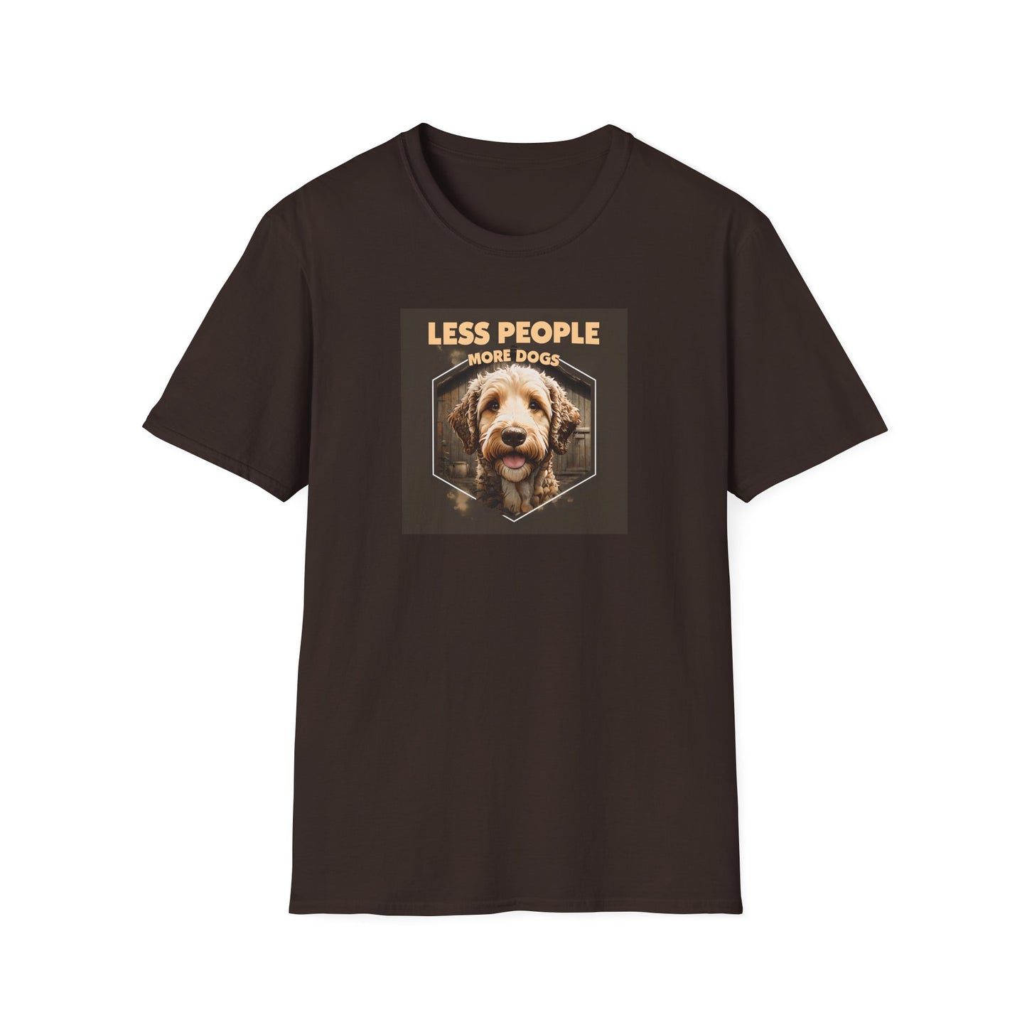 Unisex Dog Lover T-Shirt, Less People More Dogs, Pet Owner Gift, Casual Wear, Birthday Gift, Animal Lover Tee