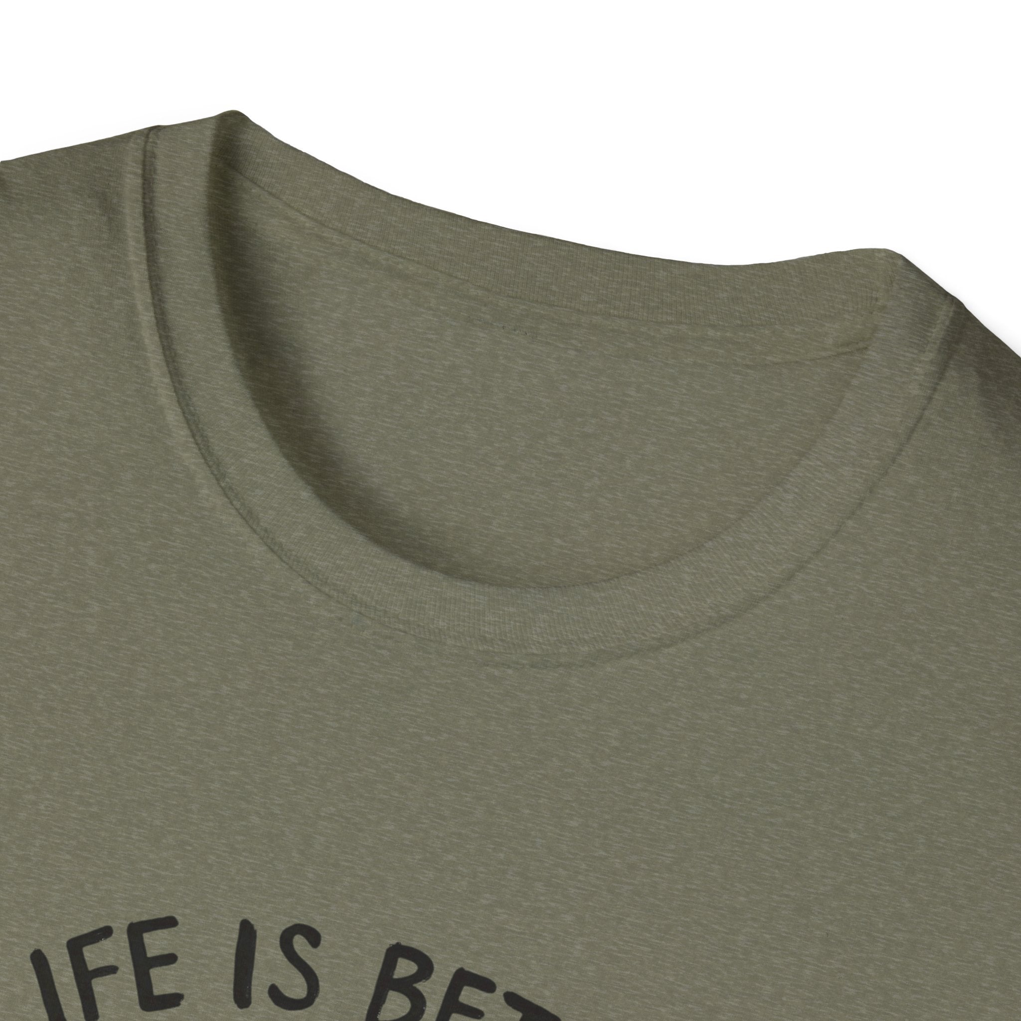 Unisex Softstyle T-Shirt, Life is Better with a Doodle, Funny Dog Shirt, Goldendoodle Tee