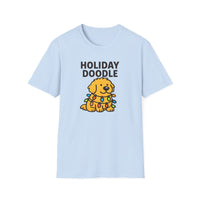 Holiday Doodle, Funny Christmas T-Shirt, Cute Dog Tee, Unisex Christmas Apparel, Pet Lover Gift, Fun Holiday Style
