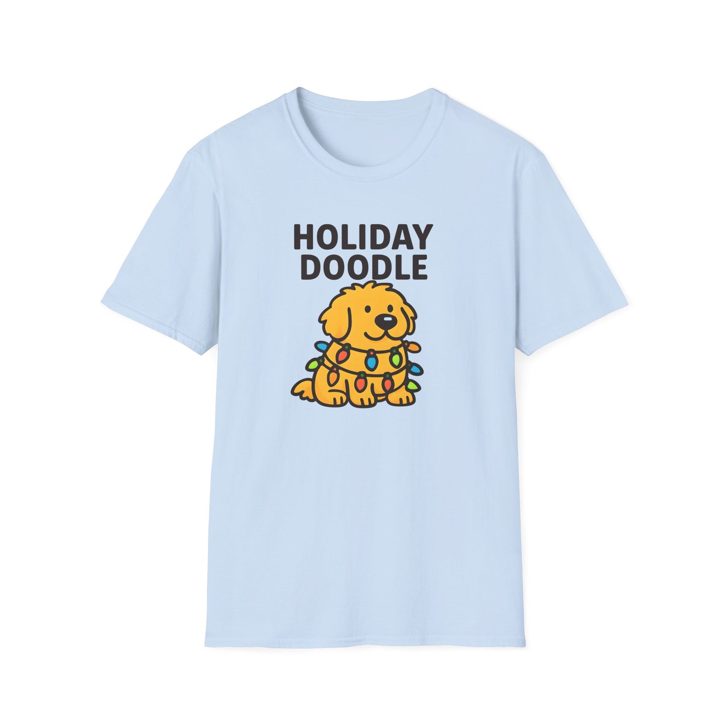 Holiday Doodle, Funny Christmas T-Shirt, Cute Dog Tee, Unisex Christmas Apparel, Pet Lover Gift, Fun Holiday Style