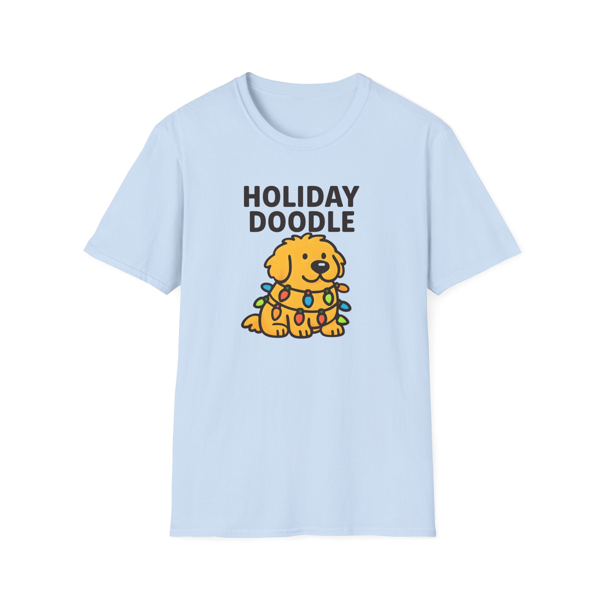 Holiday Doodle, Funny Christmas T-Shirt, Cute Dog Tee, Unisex Christmas Apparel, Pet Lover Gift, Fun Holiday Style
