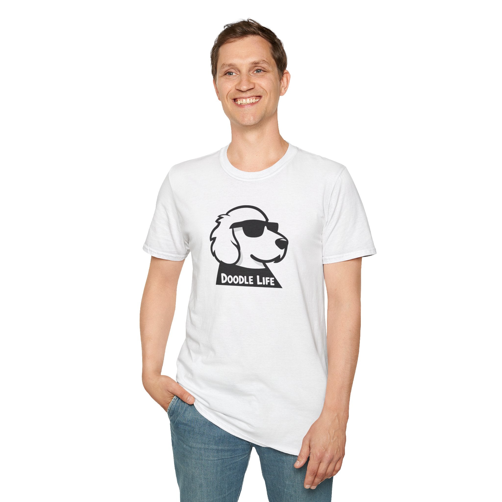 Doodle Life Unisex Softstyle T-Shirt, Dog Lover Gift, Pet Owner Apparel, Funny T-Shirt