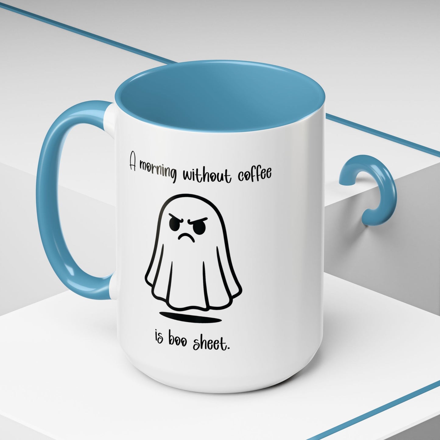 No Coffee is Boo Sheet, Funny Ghost Coffee Mug, Halloween Coffee Cups, Gift for Latte Lovers
