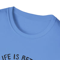 Unisex Softstyle T-Shirt, Life is Better with a Doodle, Funny Dog Shirt, Goldendoodle Tee