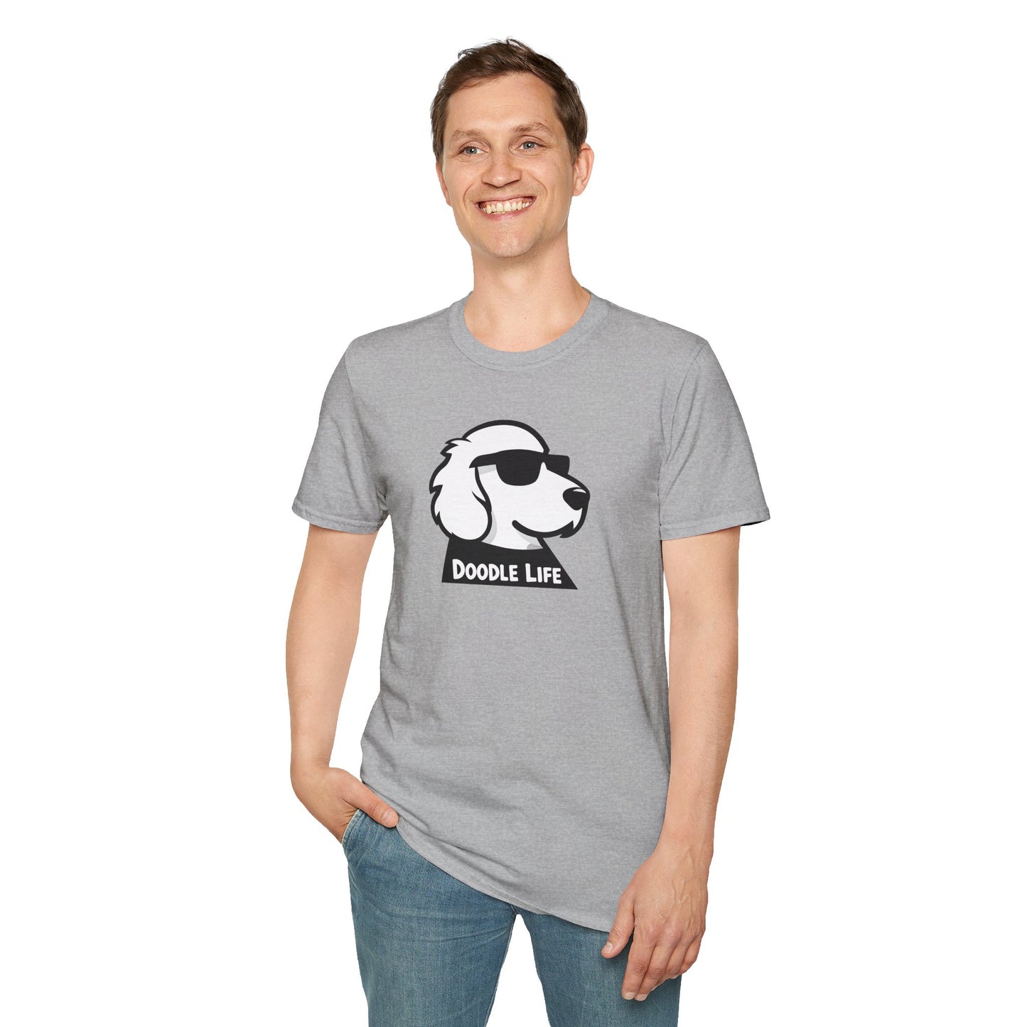 Doodle Life Unisex Softstyle T-Shirt, Dog Lover Gift, Pet Owner Apparel, Funny T-Shirt