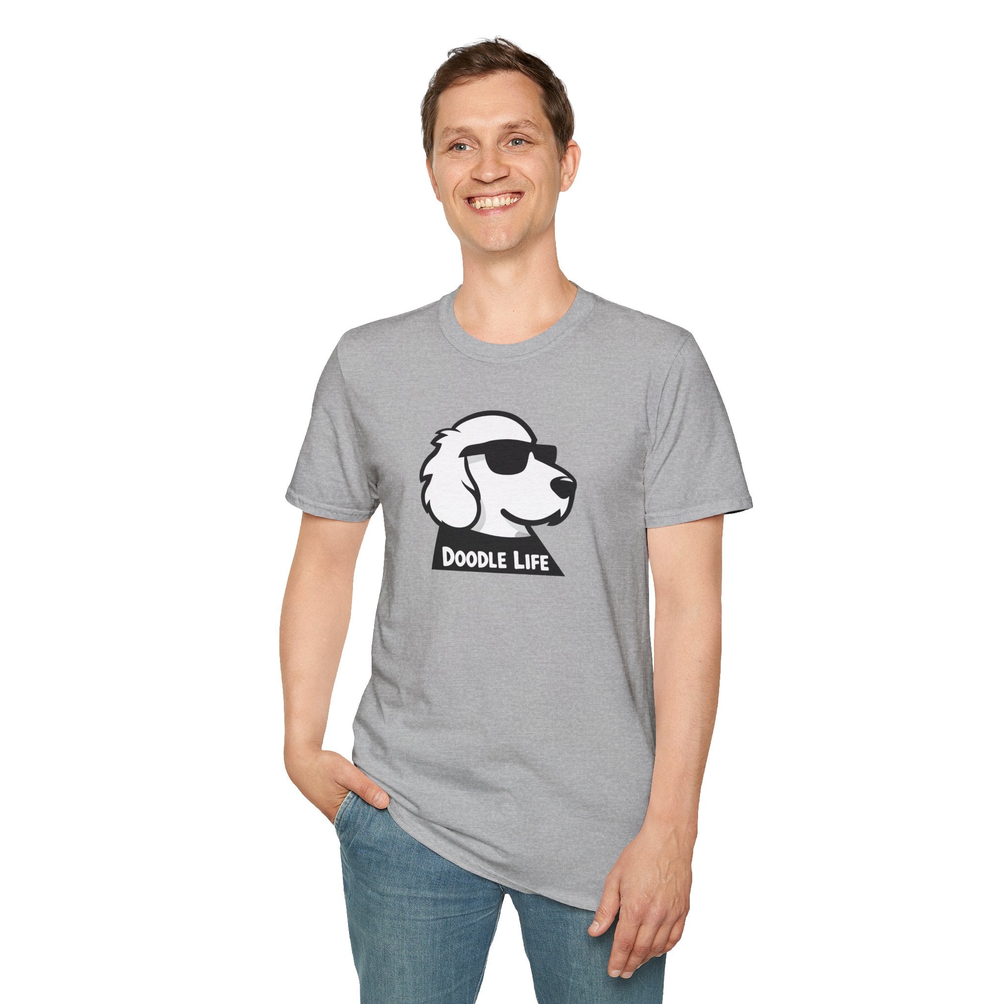 Doodle Life Unisex Softstyle T-Shirt, Dog Lover Gift, Pet Owner Apparel, Funny T-Shirt