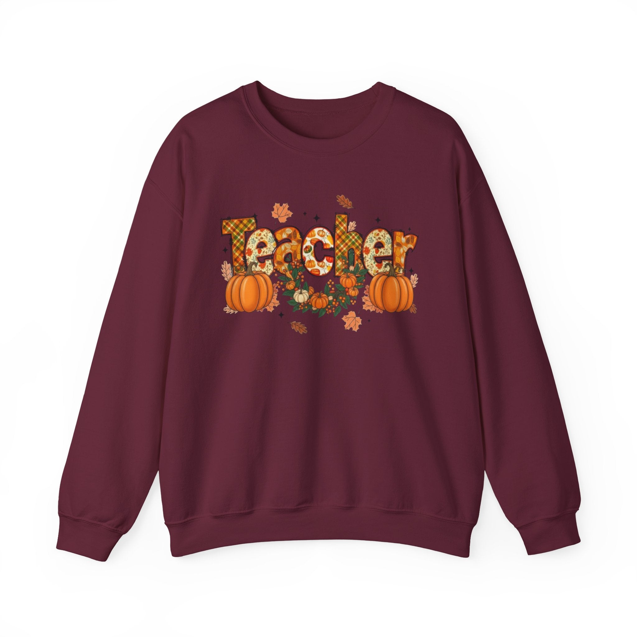 Festive Teacher Sweatshirt, Cozy Fall Apparel, Thanksgiving Gift, Pumpkin Sweater, Autumn Fashion, Teacher Appreciation