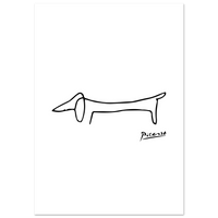 Pablo Picasso Dachshund Dog (Lump) Artwork Poster