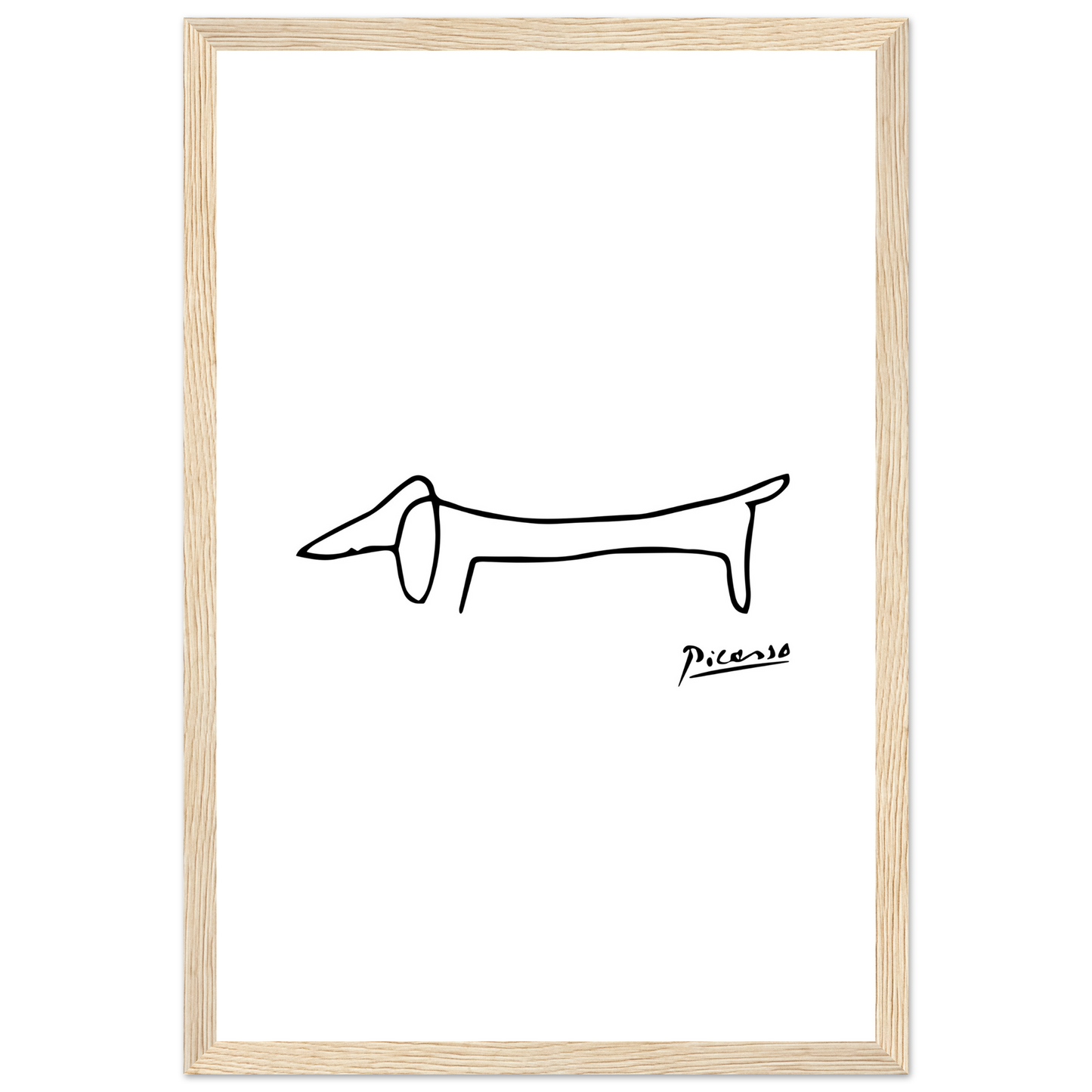 Pablo Picasso Dachshund Dog (Lump) Artwork Poster