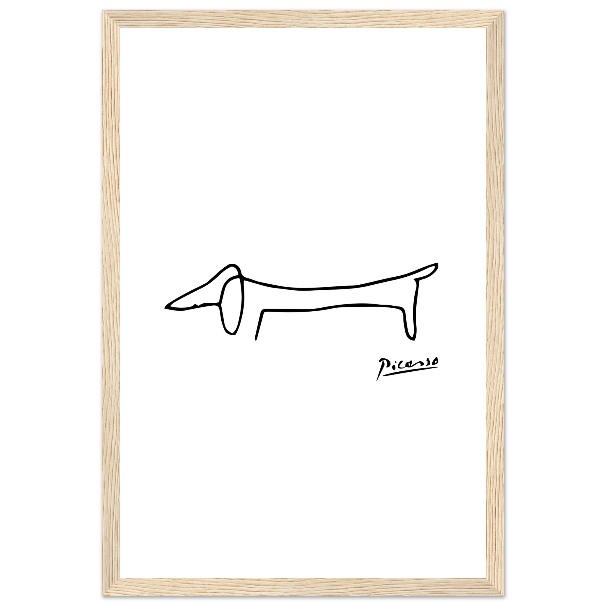 Pablo Picasso Dachshund Dog (Lump) Artwork Poster