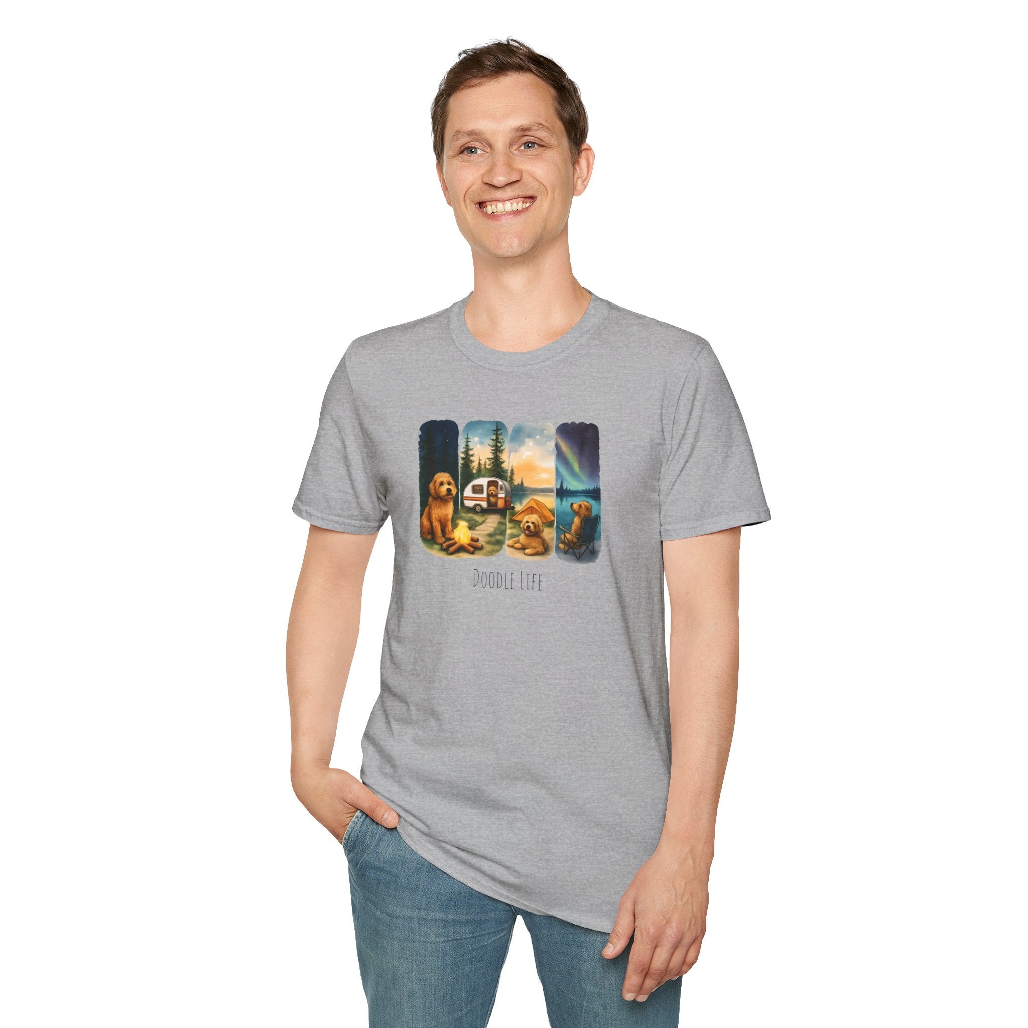 Doodle Life. Travel Dog Lover T-Shirt, Cute Pet Camping Tee, Adventure Shirt, Gifts for Dog Owners, Doodle Travel T-Shirt