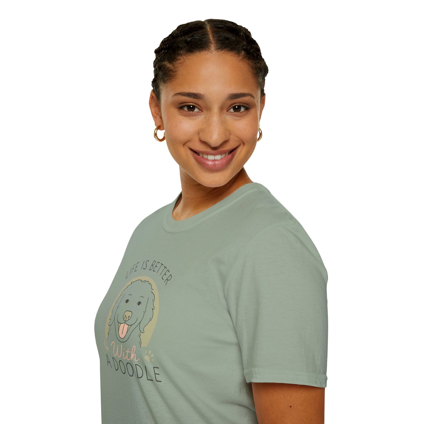 Life Is Better With A Doodle. T-Shirt, Dog Lover Shirt, Pet Appreciation Gift, Animal Lovers Tee, Casual Everyday Wear