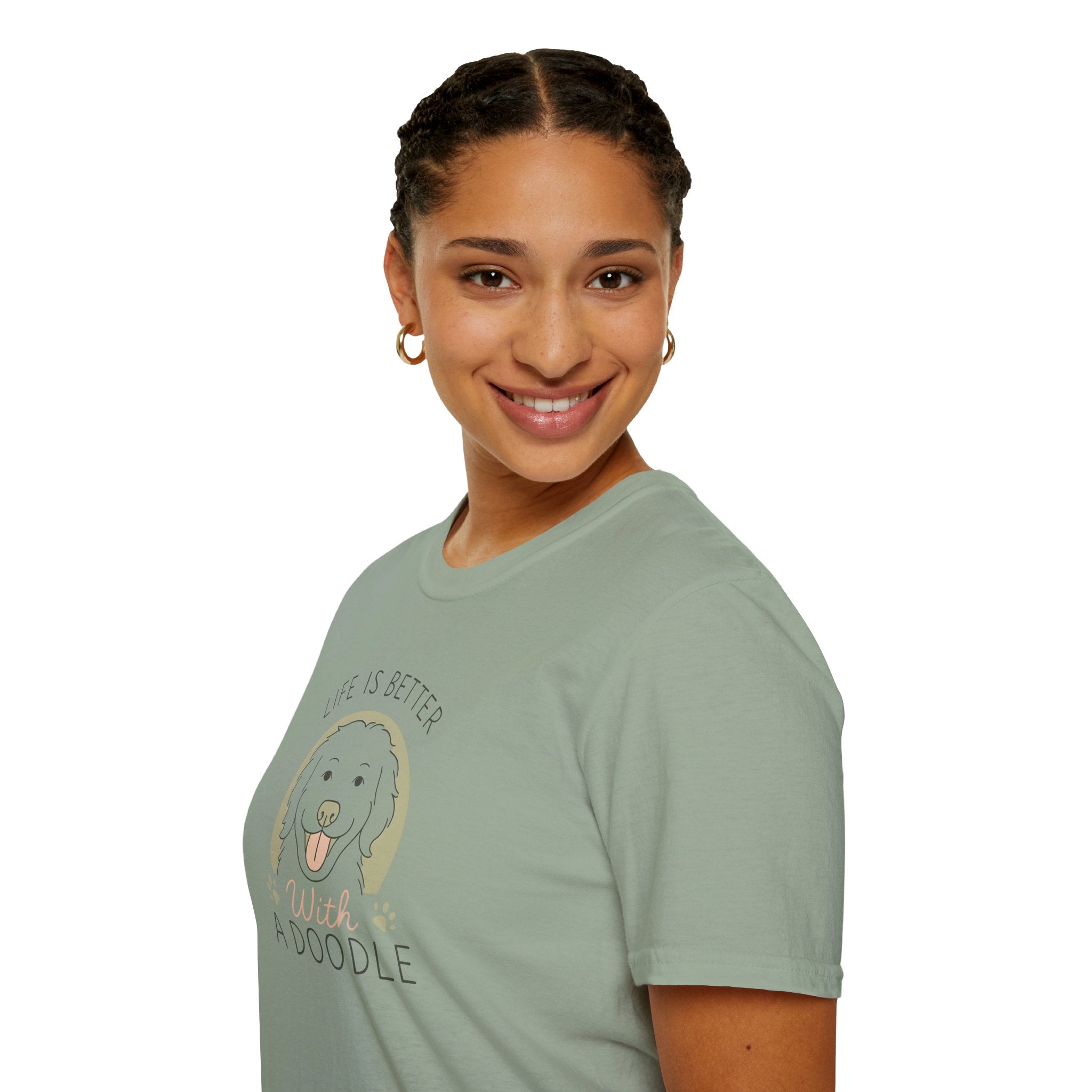 Life Is Better With A Doodle. T-Shirt, Dog Lover Shirt, Pet Appreciation Gift, Animal Lovers Tee, Casual Everyday Wear