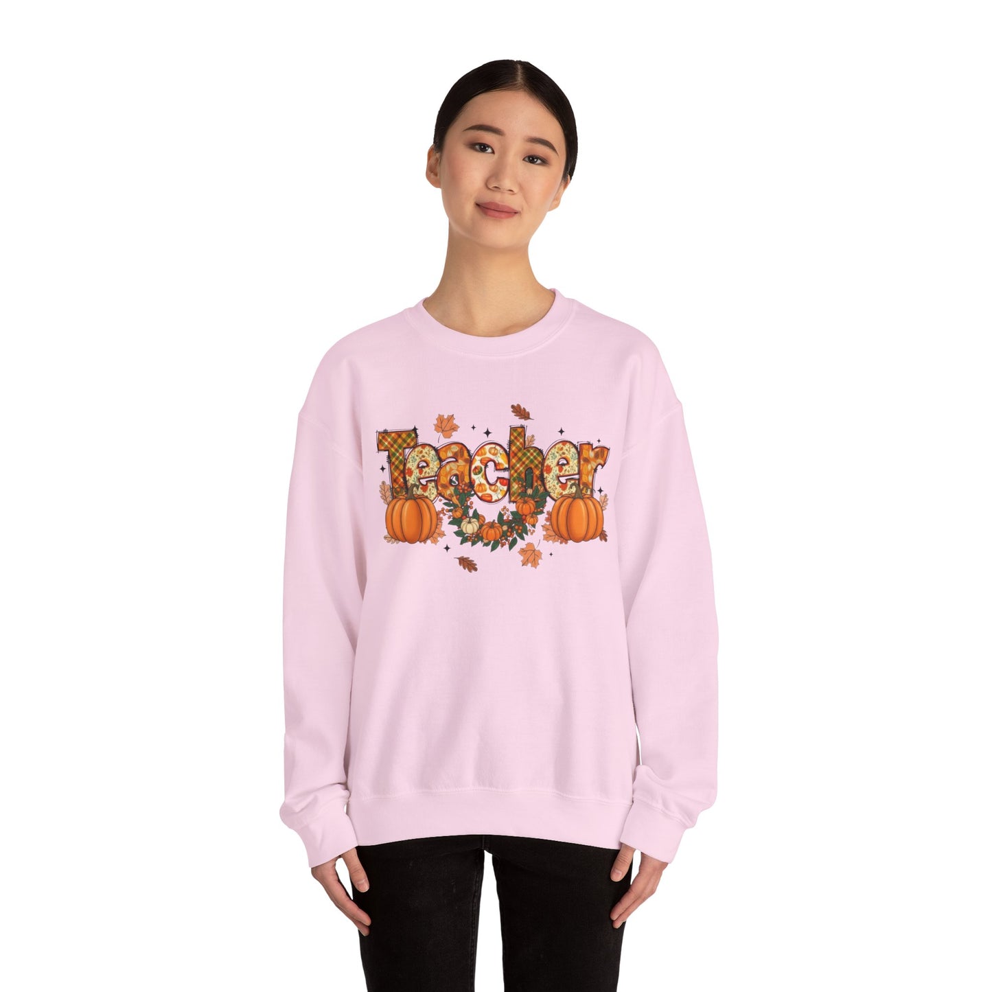 Festive Teacher Sweatshirt, Cozy Fall Apparel, Thanksgiving Gift, Pumpkin Sweater, Autumn Fashion, Teacher Appreciation