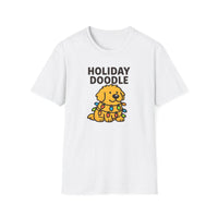 Holiday Doodle, Funny Christmas T-Shirt, Cute Dog Tee, Unisex Christmas Apparel, Pet Lover Gift, Fun Holiday Style