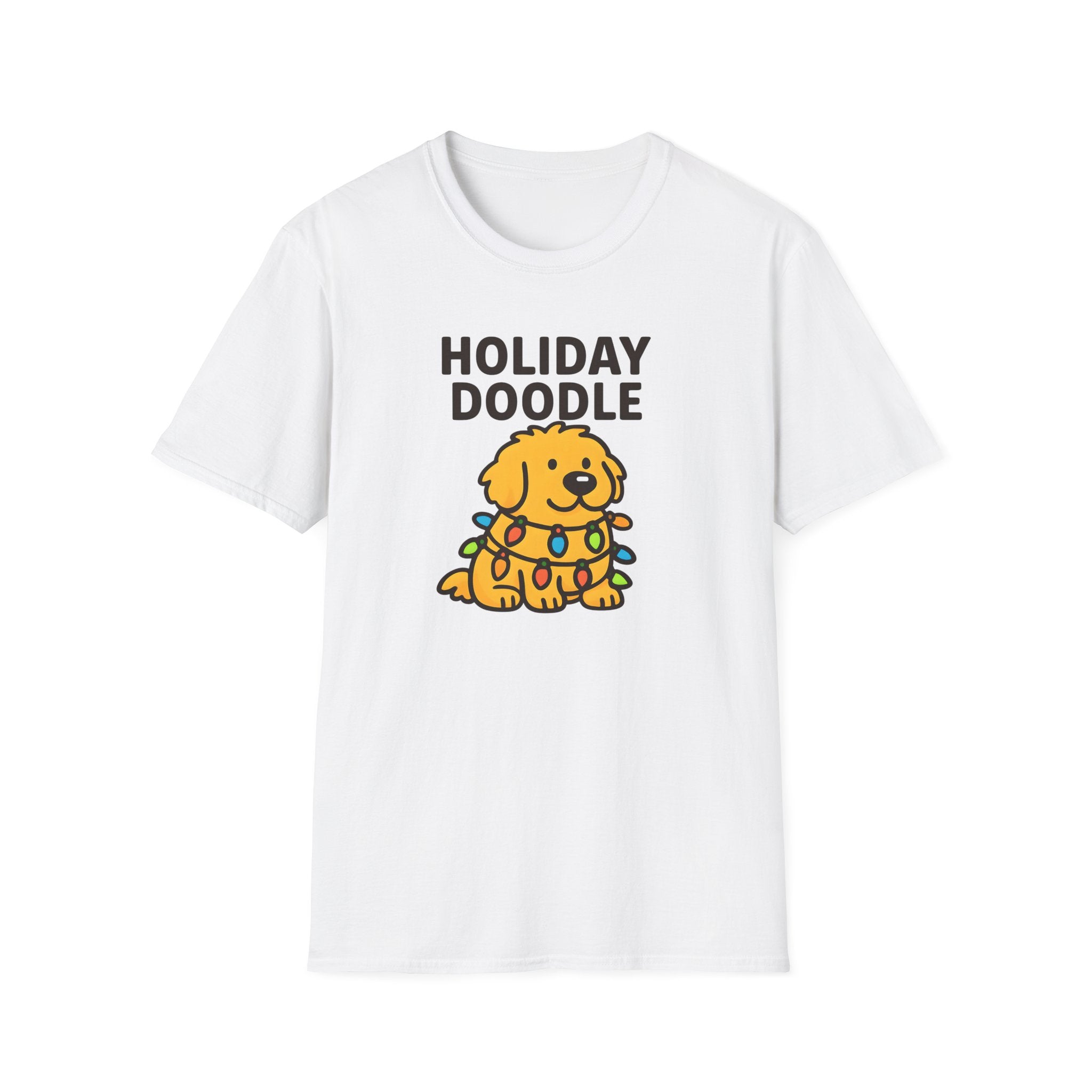 Holiday Doodle, Funny Christmas T-Shirt, Cute Dog Tee, Unisex Christmas Apparel, Pet Lover Gift, Fun Holiday Style