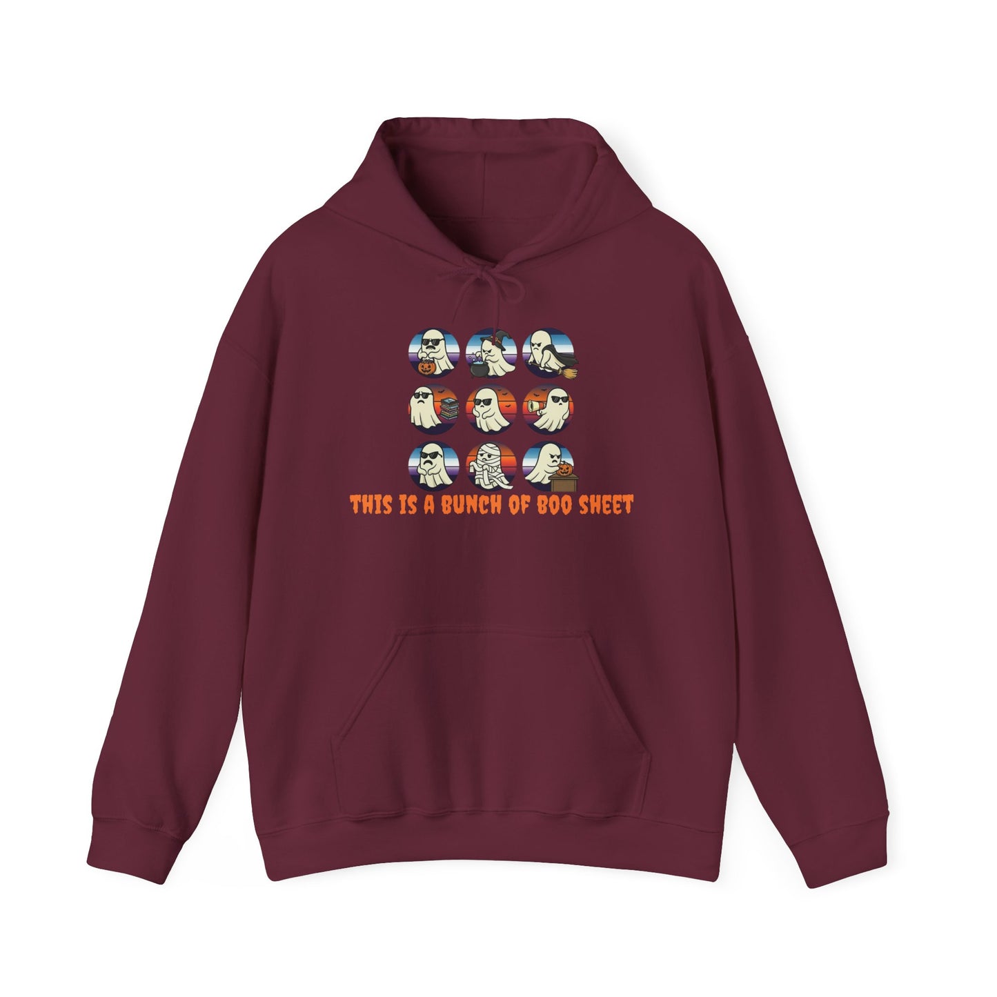 Funny Graphic Hoodie: This Is A Bunch Of Boo Sheet, Humor Sweatshirt, Unisex Pullover, Halloween Gift